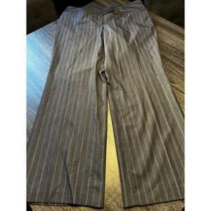 Lane Bryant Wide Leg Striped Career Dress Pants Womens Size 16